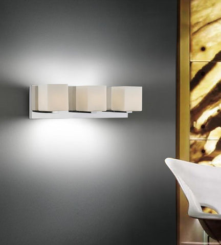 Satin Nickle 3-Light Wall Sconce
