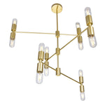 Hand Crank  12-Light Chandelier