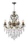 Brass 8-Light Chandelier