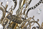 Brass 8-Light Chandelier