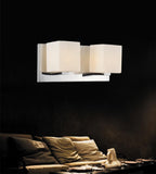 Satin Nickle 2-Light Wall Sconce